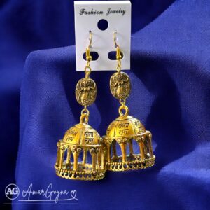 Stylish Oxidized Temple Jhumka for Women & Girls - Image 1