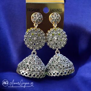 Stylish Oxidized Stud Jhumka for Women & Girls - Image 1