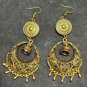 Stylish Oxidized Chaandbali Earrings for Women & Girls - Image 1