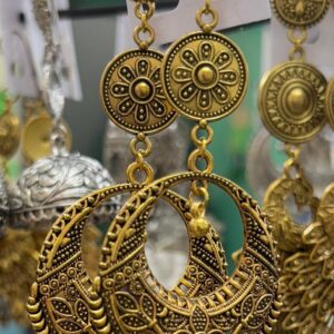 Stylish Oxidized Chaandbali Hook Jhumka for Women & Girls - Image 1